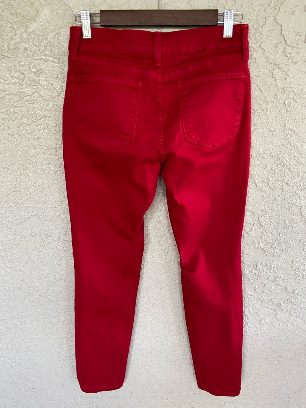 NYDJ  Mid Rise ALINA Legging Stretch Red Jeans Size 2 - Picture 4 of 10